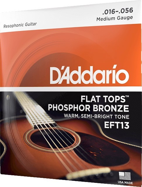 DAddario Flat Top Phosphor Bronze 16-56