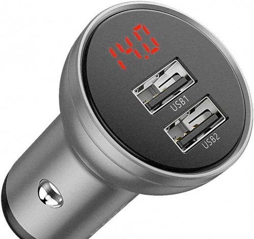 BASEUS Digital Display Dual USB 4.8A Car Charger 24W