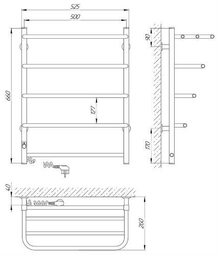 LARIS Standart Shelf ChK E 530x660/5