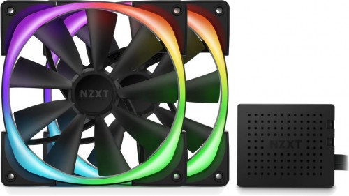 NZXT Aer RGB 2 140 Black Twin Starter Pack