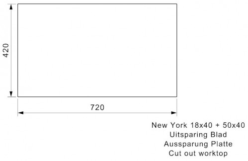 Reginox New York 18x40+50x40 L Comfort R27790