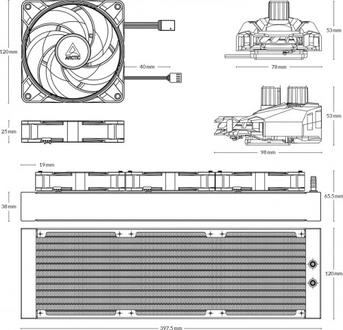 ARCTIC Liquid Freezer II 420 RGB with RGB Controller