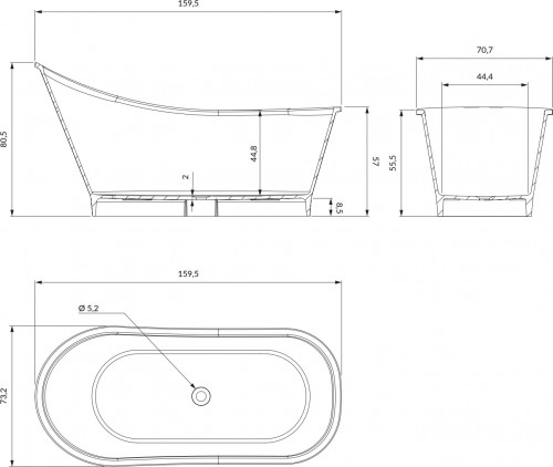 Omnires Venezia M+ 160x73