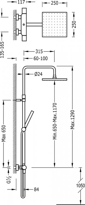 Tres Thermostatic 20538501