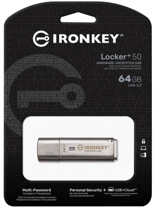 Kingston IronKey Locker+ 50 64Gb