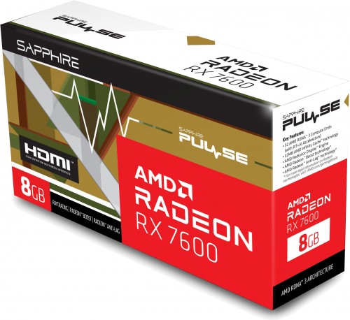 Sapphire Radeon RX 7600 PULSE