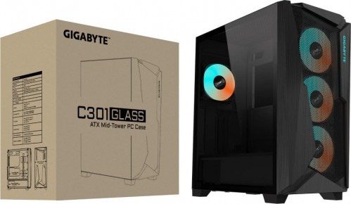 Gigabyte C301 GLASS Black