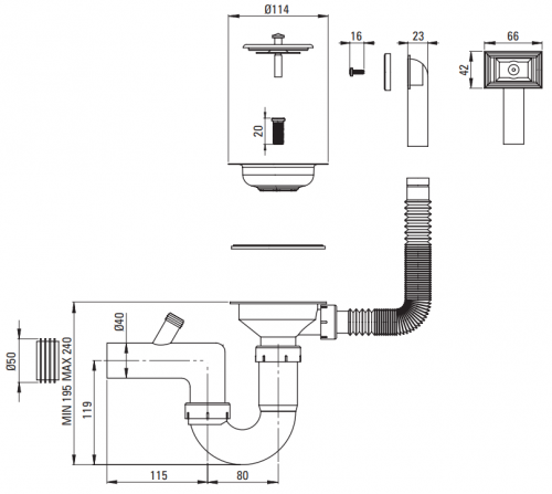 Deante Doppio ZENB0113