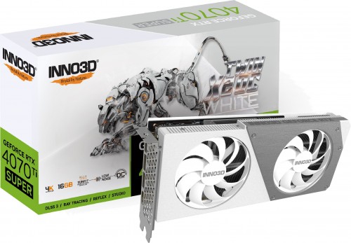 INNO3D GeForce RTX 4070 Ti SUPER TWIN X2 OC WHITE