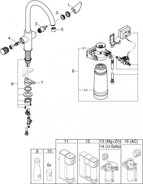Grohe Blue Pure Bau 30555000