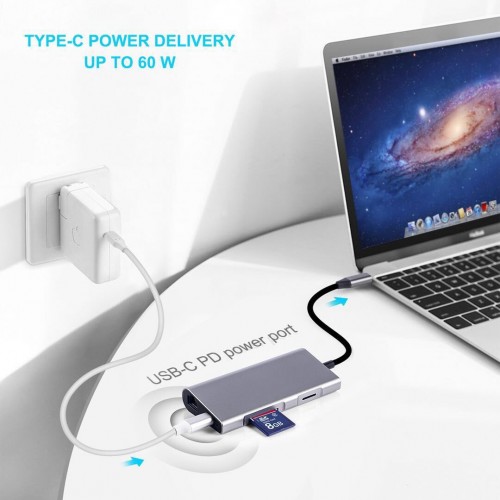 Dynamode Dock-USB-TypeC-HDMI-USB3.0-RJ45