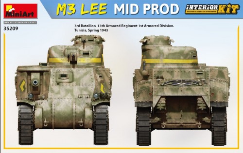 MiniArt M3 Lee Mid Prod Interior Kit (1:35)