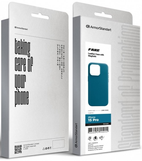 ArmorStandart Fake Leather Case for iPhone 15 Pro