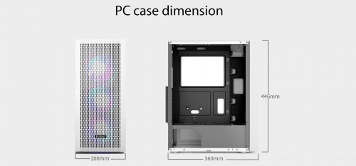 PCCooler Diamond MA100 Mesh White