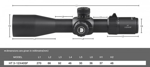 Discovery HT 3-12X40 SF FFP