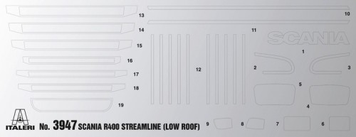 ITALERI Scania R400 Streamline Flat Roof (1:24)