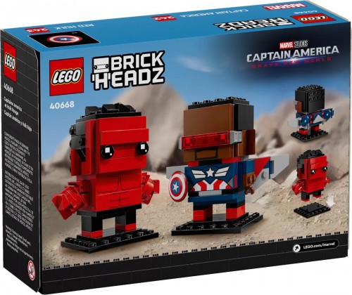 Lego Captain America and Red Hulk Figures 40668