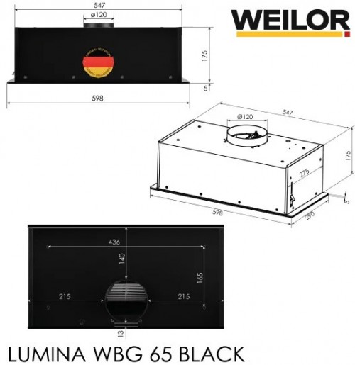 Weilor Lumina WBG 65 BL