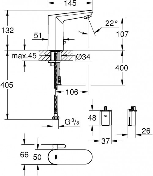 Grohe Eurosmart Cosmopolitan E 36327002