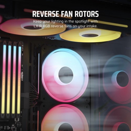 Corsair iCUE LINK LX120-R RGB PWM Reverse Black Starter Kit