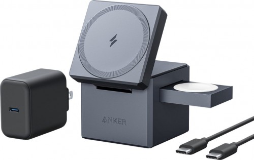 ANKER MagGo Wireless Charging Station 15W 3-in-1 Cube