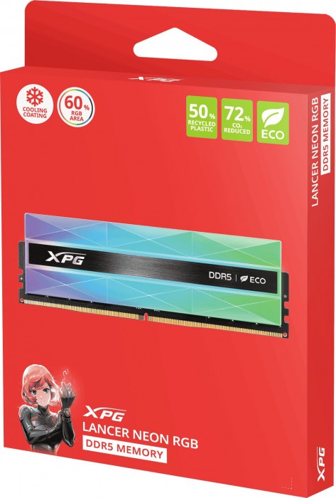 A-Data Lancer Neon RGB DDR5 2x16Gb