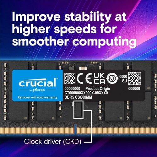 Crucial DDR5 CSODIMM 1x16Gb