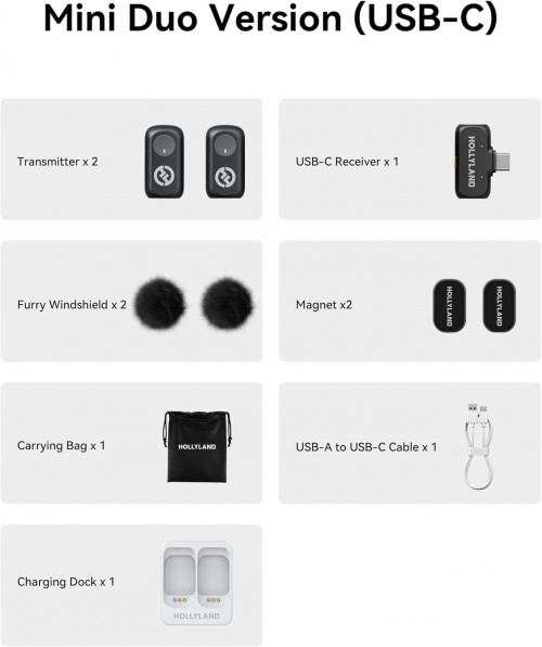 Hollyland Lark A1 Mini Duo (USB-C)