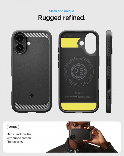 Spigen Rugged Armor with MagSafe for iPhone 17