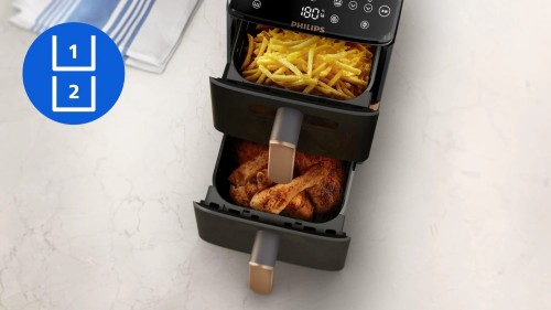 Philips 4000 Series Stacked Dual Basket Airfryer NA462/70
