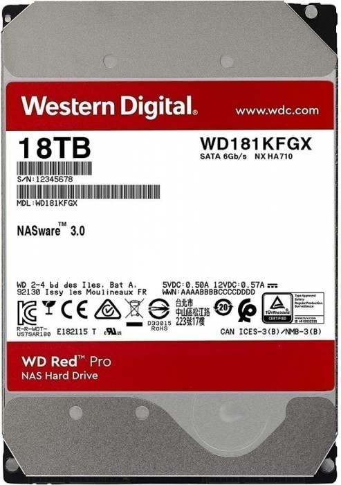 WD Red Pro WD181KFGX 18 ТБ