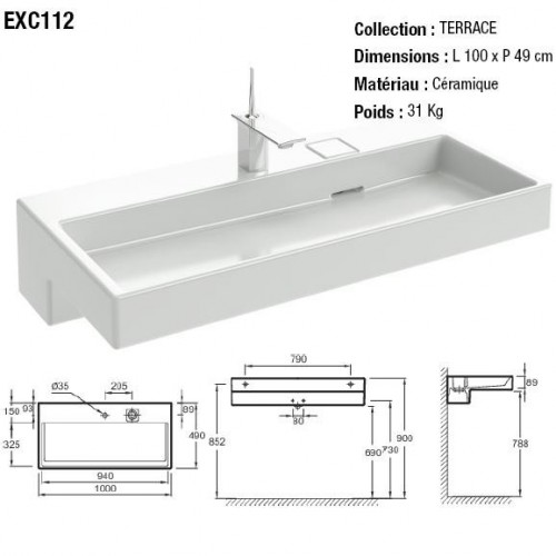 Jacob Delafon Terrace EXC112