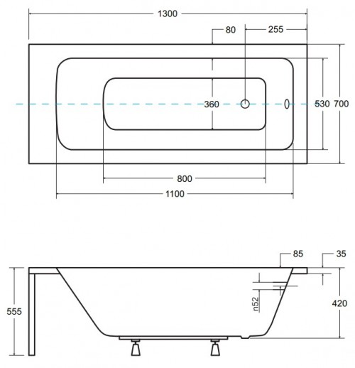 Besco Talia 130x70