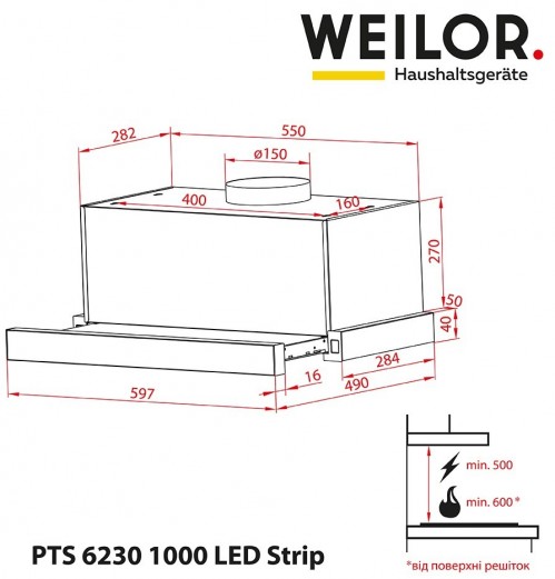 Weilor PTS 6230 BL 1000 LED Strip