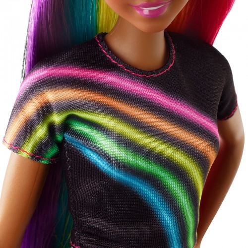 Barbie Rainbow Sparkle Hair FXN97