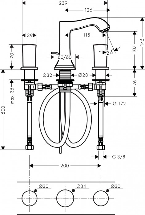 Hansgrohe Metropol Classic 31304