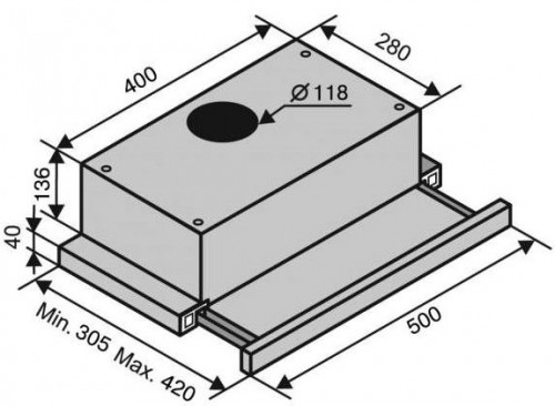 VENTOLUX Garda 50 BR 700 Slim