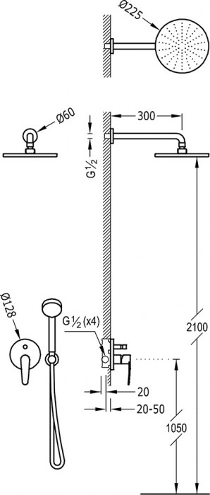 Tres Flat-tres 20418002