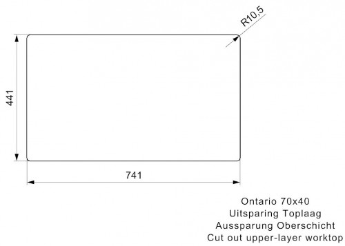 Reginox Ontario 70x40 OKG