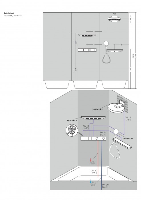 Hansgrohe RainSelect 15381000