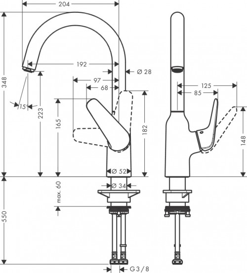 Hansgrohe Focus M42 71802000