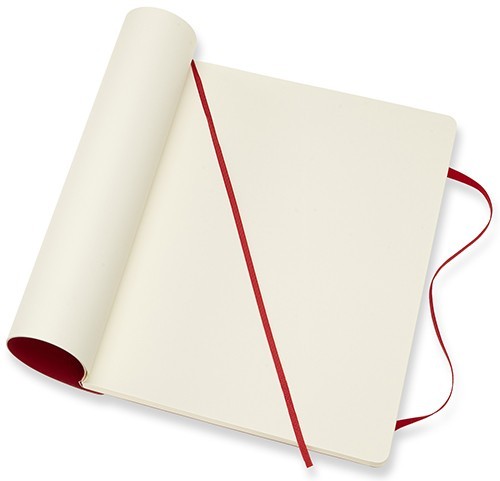 Moleskine Plain Notebook A4 Soft Red