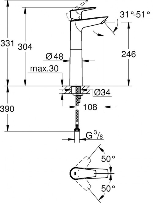 Grohe BauEdge 23761001