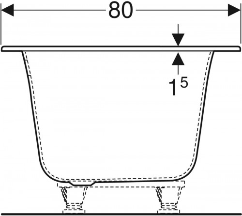 Geberit Soana Duo 180x80 554007011