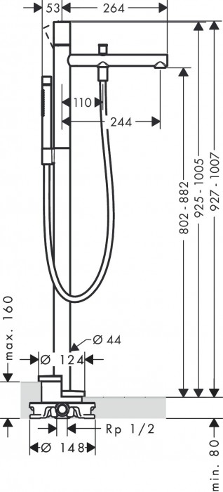 Axor Uno 45416000