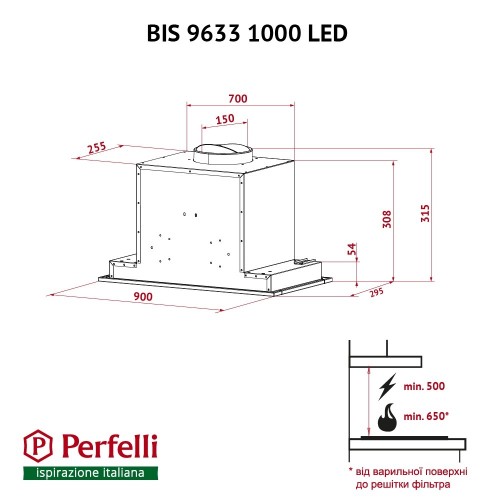 Perfelli BIS 9633 I 1000 LED