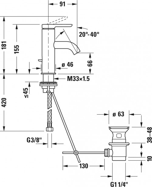 Duravit C.1 C11010001010