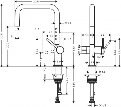 Hansgrohe Talis M54 72807000