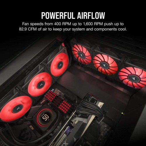 Corsair ML140 LED ELITE Red