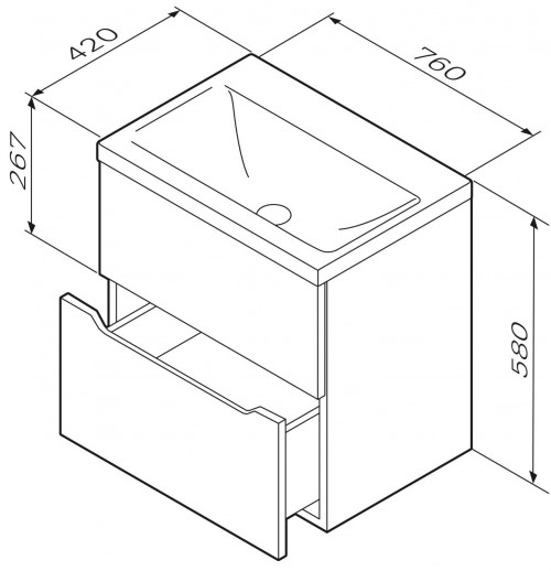 AM-PM Gem S 75 M91-FHX0752-WC0752WG38